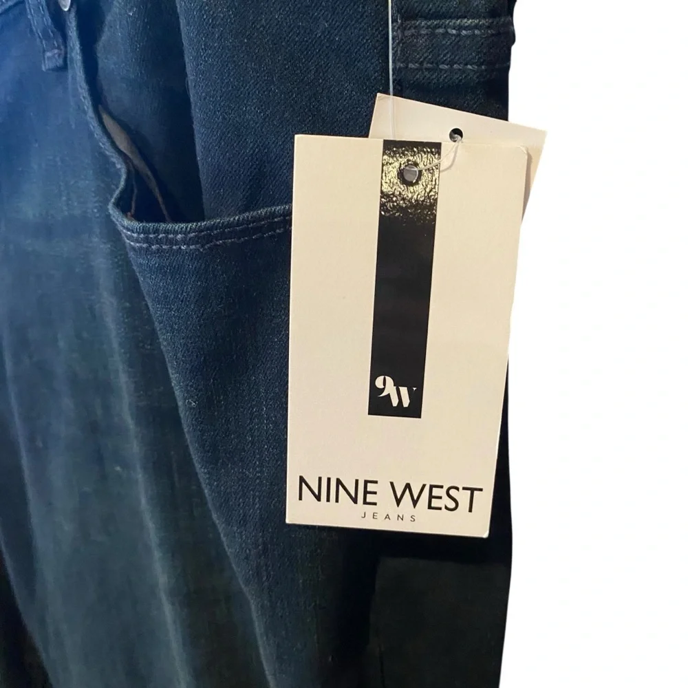 Nine West Gramercy Mini Boot Dark Wash Jeans Womens Plus Size 18W NWT - Picture 5 of 9